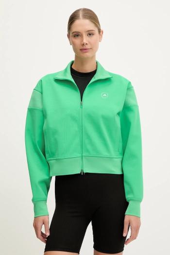 Mikina adidas by Stella McCartney zelená farba, jednofarebná, JJ0085