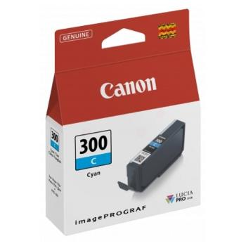 CANON PFI-300 C - originálna cartridge, azúrová, 14,4ml