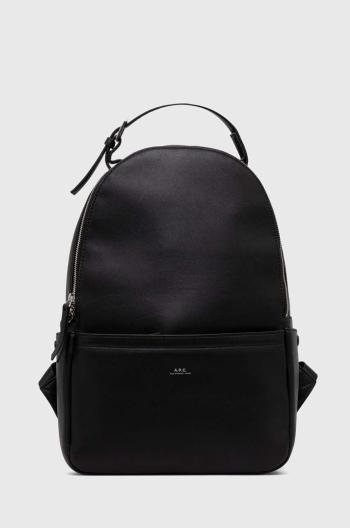 Ruksak A.P.C. čierna farba, veľký, jednofarebný