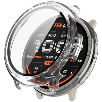 PC FULL COVER Plastový kryt so sklom pre Amazfit Active 2 priehľadný