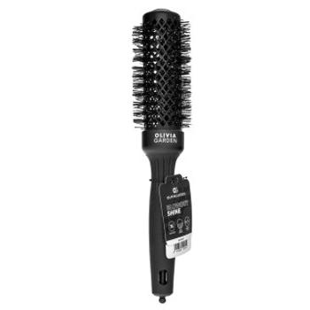 Olivia Garden Expert Blowout Shine Round Brush Black 35 mm hajkefe