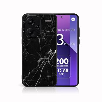 MY ART Ochranný obal pre Xiaomi Redmi Note 13 Pro+ 5G BLACK MARBLE (142)