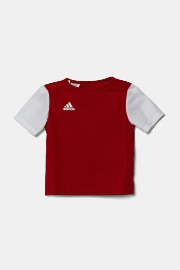 Detské tričko adidas Performance červená farba, s potlačou, DP3215