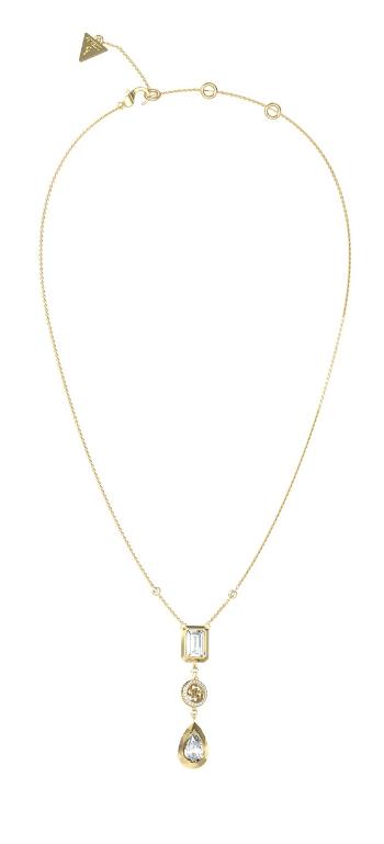 Guess Elegantný pozlátený náhrdelník 4G Light JUBN05234JWYGT/U
