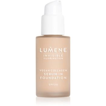 Lumene Invisible Illumination Vegan Collagen Serum in Foundation ľahký make-up s vyživujúcim účinkom SPF 30 1.5 30 ml