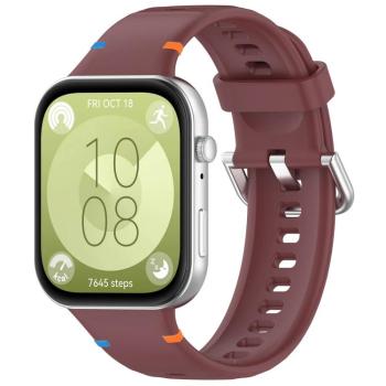 WAVY Silikónový remienok pre Huawei Watch Fit 4 / Fit 4 Pro bordový