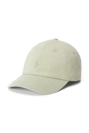 Bavlnená šiltovka Polo Ralph Lauren zelená farba, jednofarebná, 211967365
