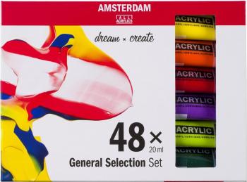 Amsterdam General Selection Sada akrylových farieb 48 x 20 ml