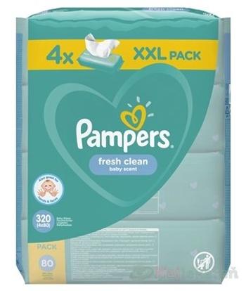 PAMPERS Baby Wipes Fresh Clean vlhčené obrúsky XXL pack 6x80 (480ks)