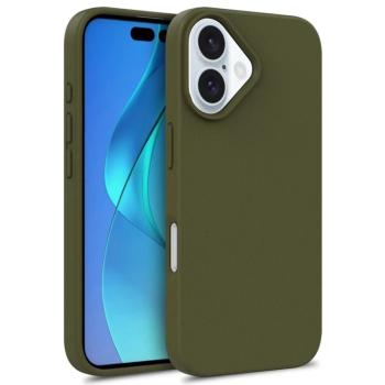 ECO RUBBER Ochranný obal Apple iPhone 16 tmavozelený