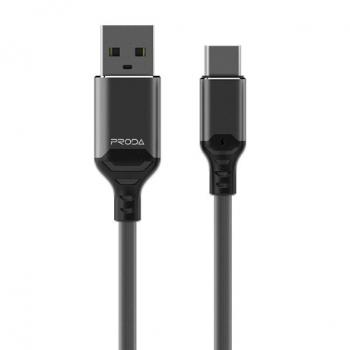 Proda Leiyin PD-B14a kábel USB / USB-C 2.1A 1m, čierny