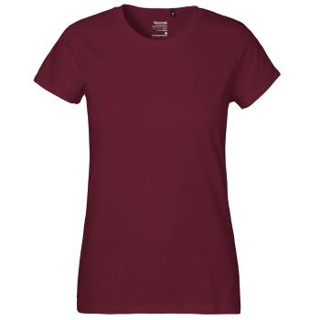 Neutral Dámske tričko Classic z organickej Fairtrade bavlny - Bordeaux | S