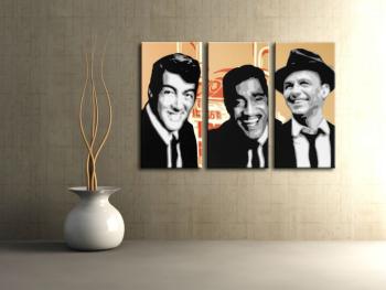 Ručne maľovaný POP Art obraz Rat Pack