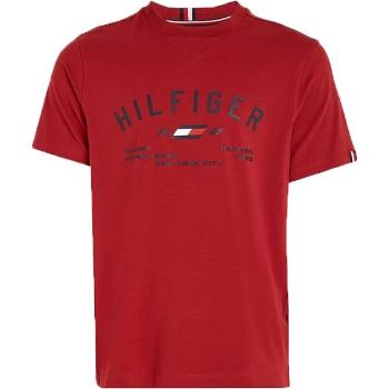 Tommy Hilfiger GRAPHIC S/S TEE Férfi póló, piros, méret