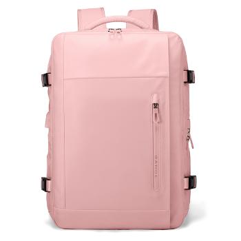 BANGE BG-1801 Cestovný batoh s priehradkou na notebook ružový