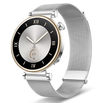 MILANESE Kovový remienok Huawei Watch GT 4 41mm strieborný