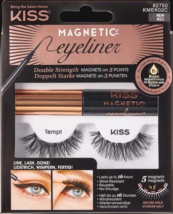 KISS Magnetické umelé riasy s očnými linkami 02 Tempt (Magnetic Eyeliner & Lash Kit)