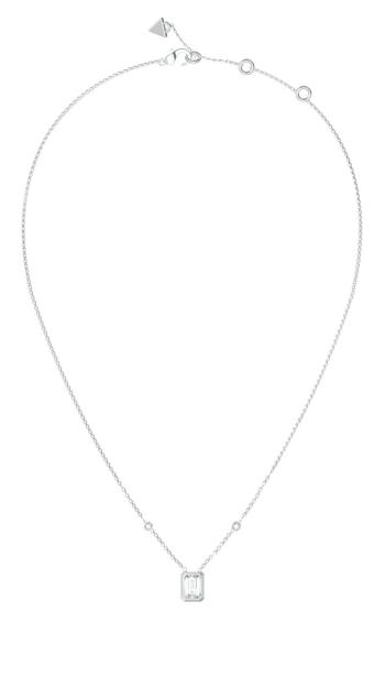 Guess Nadčasový oceľový náhrdelník 4G Light JUBN05249JWRHT/U