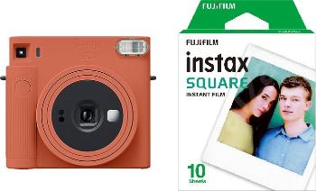 Instant fényképezőgép Fujifilm Instax Square SQ1 narancs + 10x fotópapír