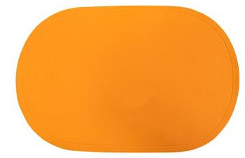 Plastové prestieranie ovál TORO 29x44cm oranžové