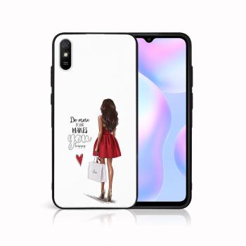 MY ART Silikónový obal Xiaomi Redmi 9A / 9AT RED DRESS (137)