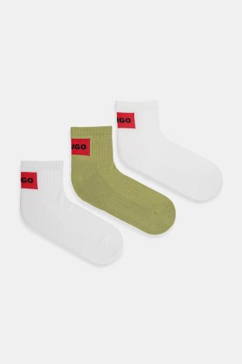 Ponožky HUGO 3-pak biela farba, 50541597