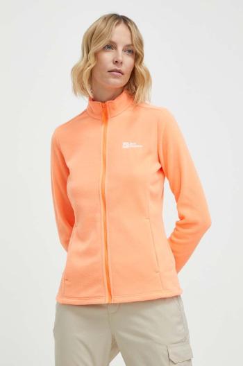 Športová mikina Jack Wolfskin Taunus oranžová farba, jednofarebná, 1711391