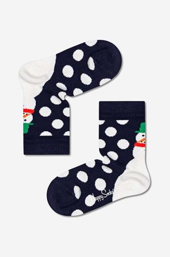 Detské ponožky Happy Socks červená farba