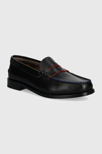 Kožené mokasíny Paul Smith pánske, čierna farba, M1S-LID05-NLEA