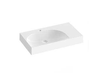 Umývadlo Ravak Lite 80x45 cm otvor pre batériu, bez prepadu XJXP1280001