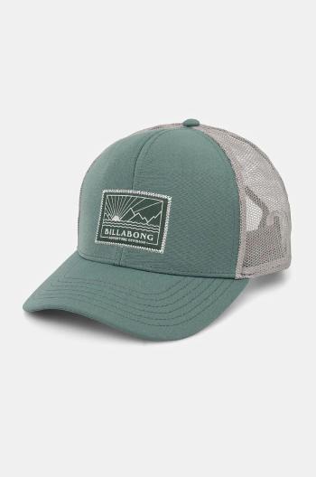 Šiltovka Billabong Adiv Range Trucker zelená farba, s nášivkou, ABYHA00483