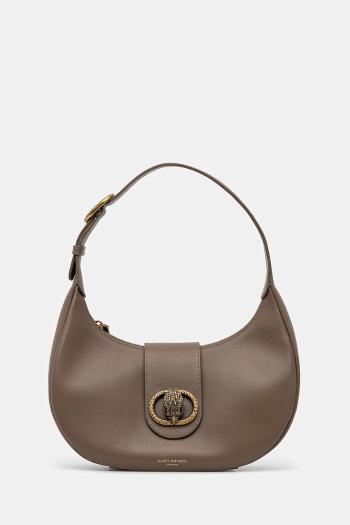 Kožená kabelka Kurt Geiger London hnedá farba, 3596537109