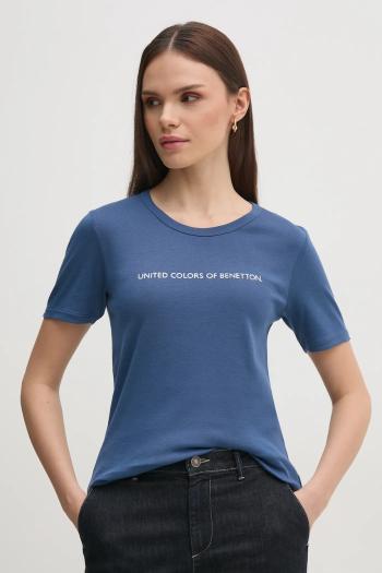 Bavlnené tričko United Colors of Benetton dámske, červená farba, 3GA2E16A2