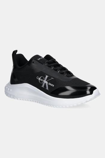 Tenisky Calvin Klein Jeans EVA RUNNER LOW LACE MIX ML WN čierna farba, YW0YW01442