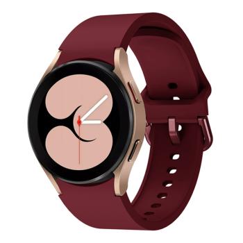 SILICONE Remienok Samsung Galaxy Watch 4 (40 / 44mm) 4 Classic (42 / 46mm) tmavočervený