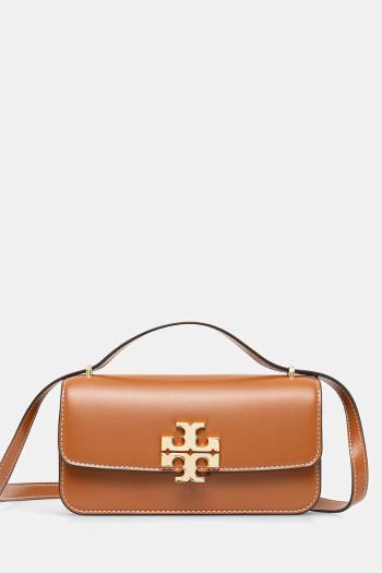 Kožená kabelka Tory Burch Eleanor hnedá farba, 158734-200