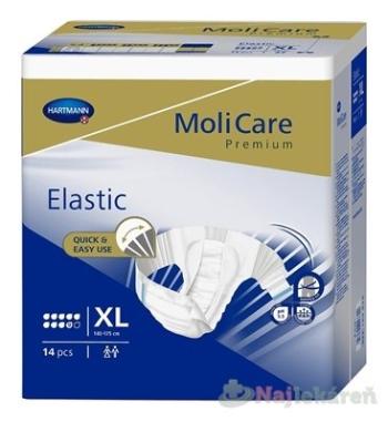 MoliCare Premium Elastic 9 kvapiek XL plienkové nohavičky zalepovacie 14ks