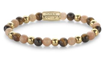 Rebel&Rose Korálkový náramok Sunset Beach RR-60129-G 17,5 cm