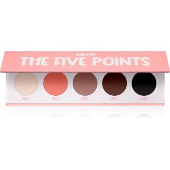 Miyo Eyeshadow The five points paletka očných tieňov odtieň 10 Fancy Peach 1 ks