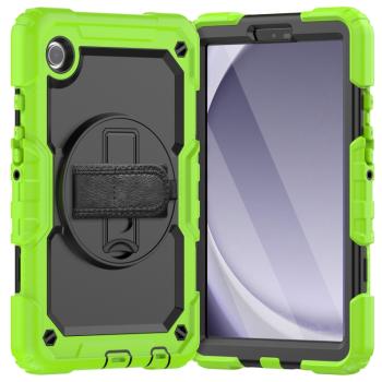 SOLID 360 Odolný obal pre Samsung Galaxy Tab A9 Plus neonovo zelený