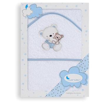 INTERBABY osuška froté (100 × 100 cm) medvedík ocko, bielo-modrá (8435440354147)
