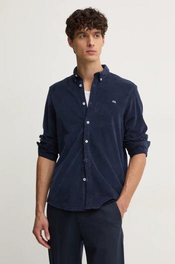 Menčestrová košeľa Pepe Jeans MILLER tmavomodrá farba, regular, s golierom button-down, PM308730