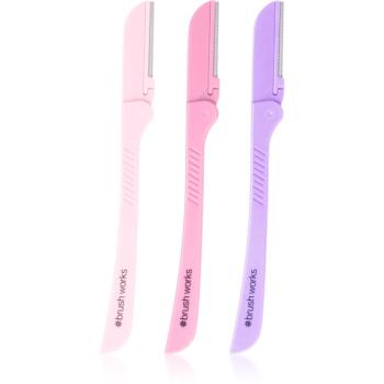 Brushworks Precision Eyebrow Razors Mixed britva na obočie