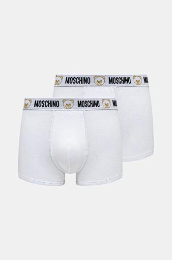 Boxerky Moschino Underwear 2-pak pánske, biela farba, 13034406