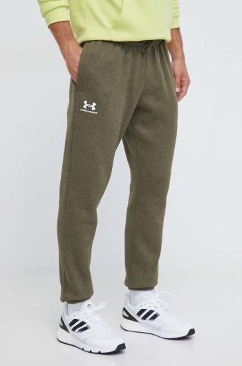 Tepláky Under Armour zelená farba, jednofarebné, 1373882