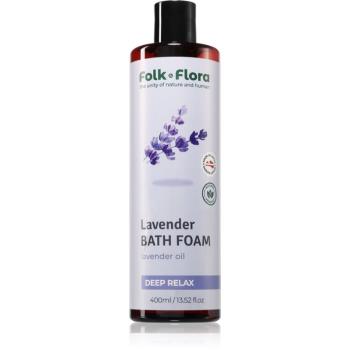 Folk & Flora Lavender pena do kúpeľa s upokojujúcim účinkom 400 ml