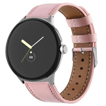 LEATHER Kožený remienok pre Google Pixel Watch / Pixel Watch 2 / Pixel Watch 3 41mm ružový