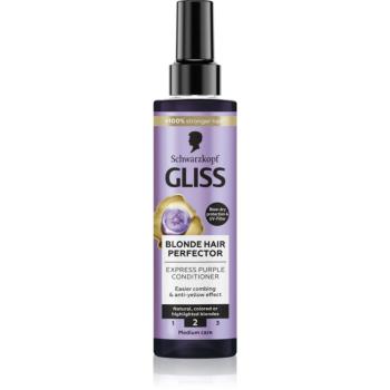 Schwarzkopf Gliss Blonde Hair Perfector bezoplachový kondicionér neutralizujúci žlté tóny 200 ml