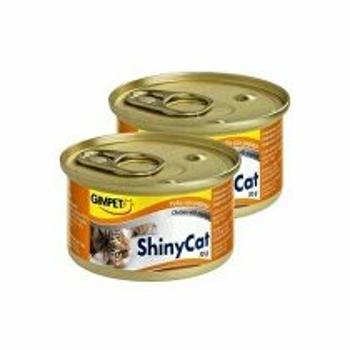 Gimpet cat cons. Shiny Cat kuracie mäso + papája 2x70g + Množstevná zľava