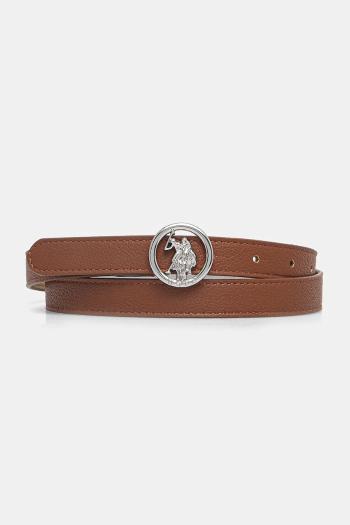 Opasok U.S. Polo Assn. Gardena dámsky, hnedá farba, AEUGC2636WB4